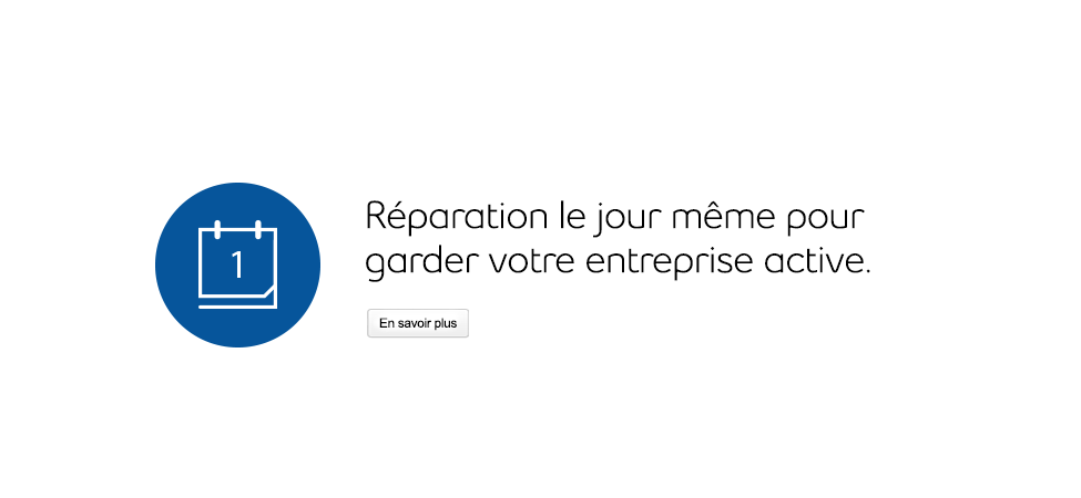Réparation le jour même