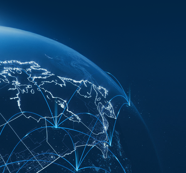 Globe terrestre illustrant la connectivité IdO.