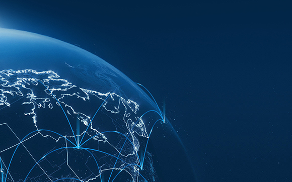 Globe terrestre illustrant la connectivité IdO.
