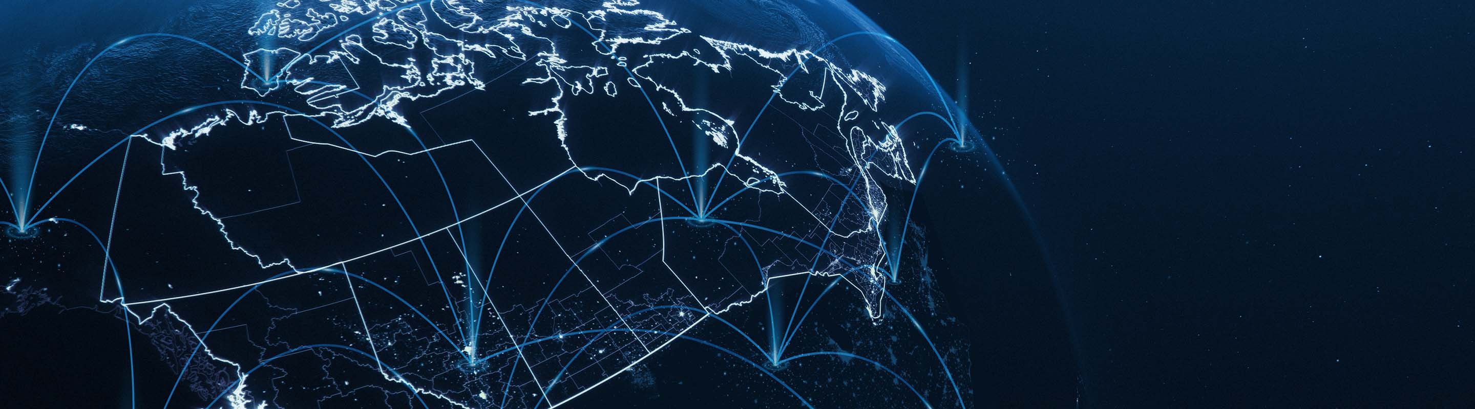 Globe montrant la connectivité IdO.