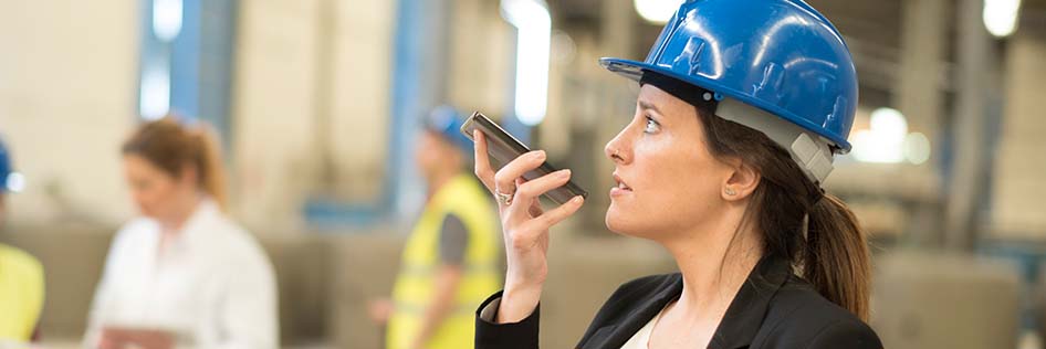 PTT dispatch control connecting the employee using a phone.