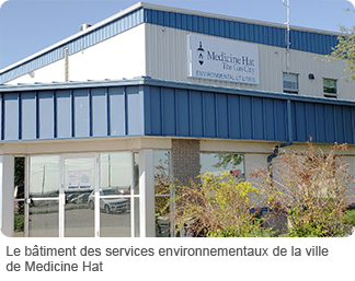 Le bâtiment des services environnementaux de la ville de Medicine Hat