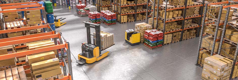 Indoor asset tracking solution is being used to monitor the assets of a warehouse.